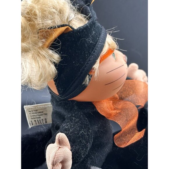 2000 Cabbage Patch Kids Black Cat Plush Doll 10" Halloween Vtg HTF Rare - Picture 15 of 16